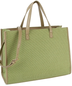 Canvas Boxy Tote Bag CH020-Z GREEN